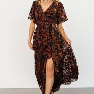 Baltic Born Burnt Velvet maxi dress